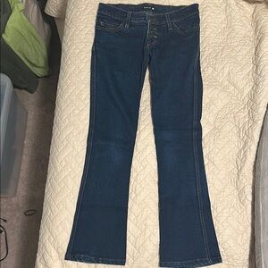 Frankie B. Low Rise Boot Cut Jeans